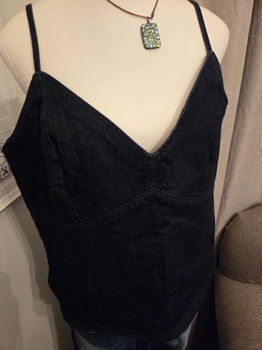 NWT Abercrombie & Fitch Dark Denim Camisole Tank Top